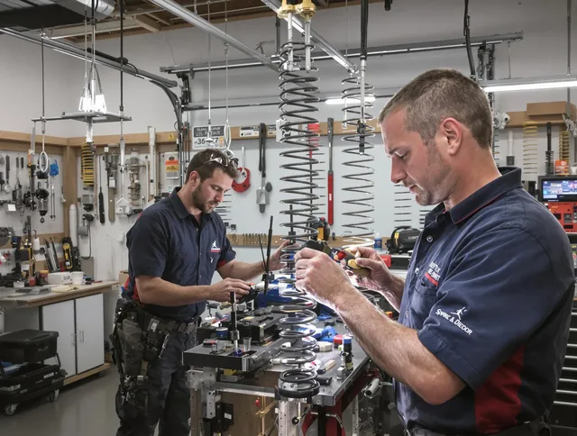 Garage door spring repair service by Madison Garage Door Repair in Madison